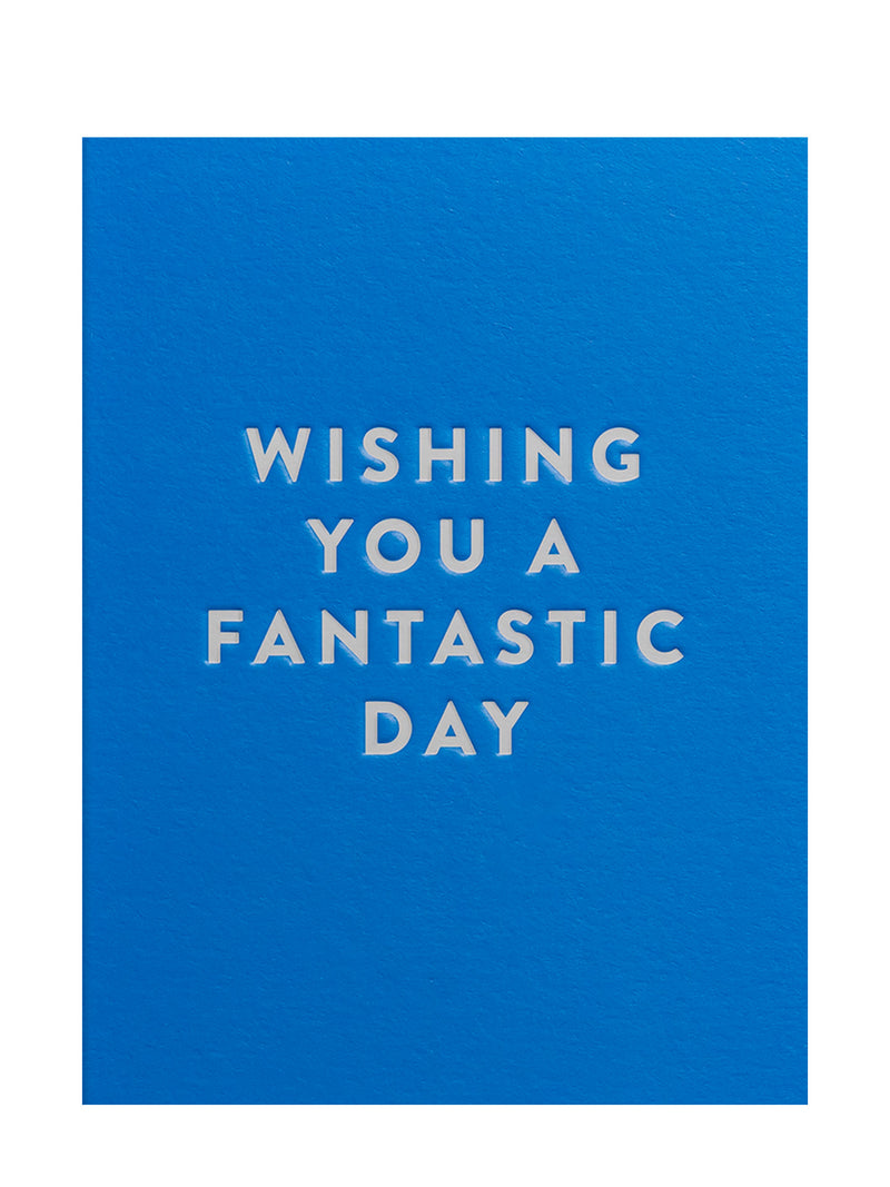 Wishing Fantastic Day, birthday mini card