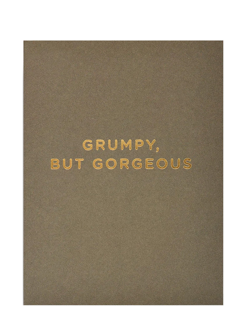 Grumpy but gorgeous, mini love & friendship card