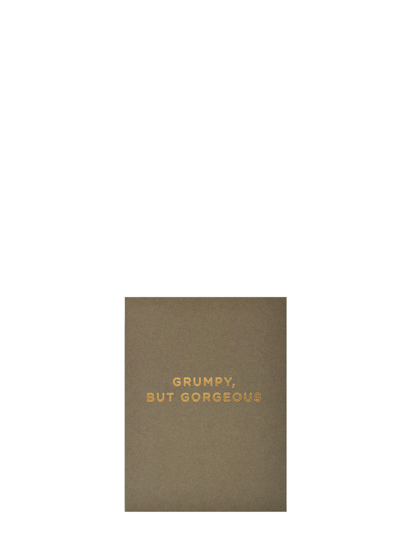 Grumpy but gorgeous, mini love & friendship card