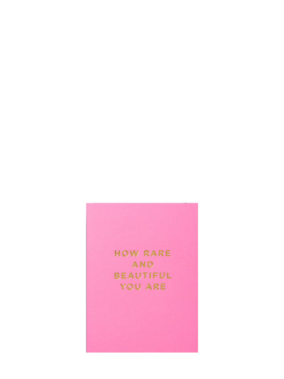 How Rare and Beautiful You Are love & friendship mini card by Cherished