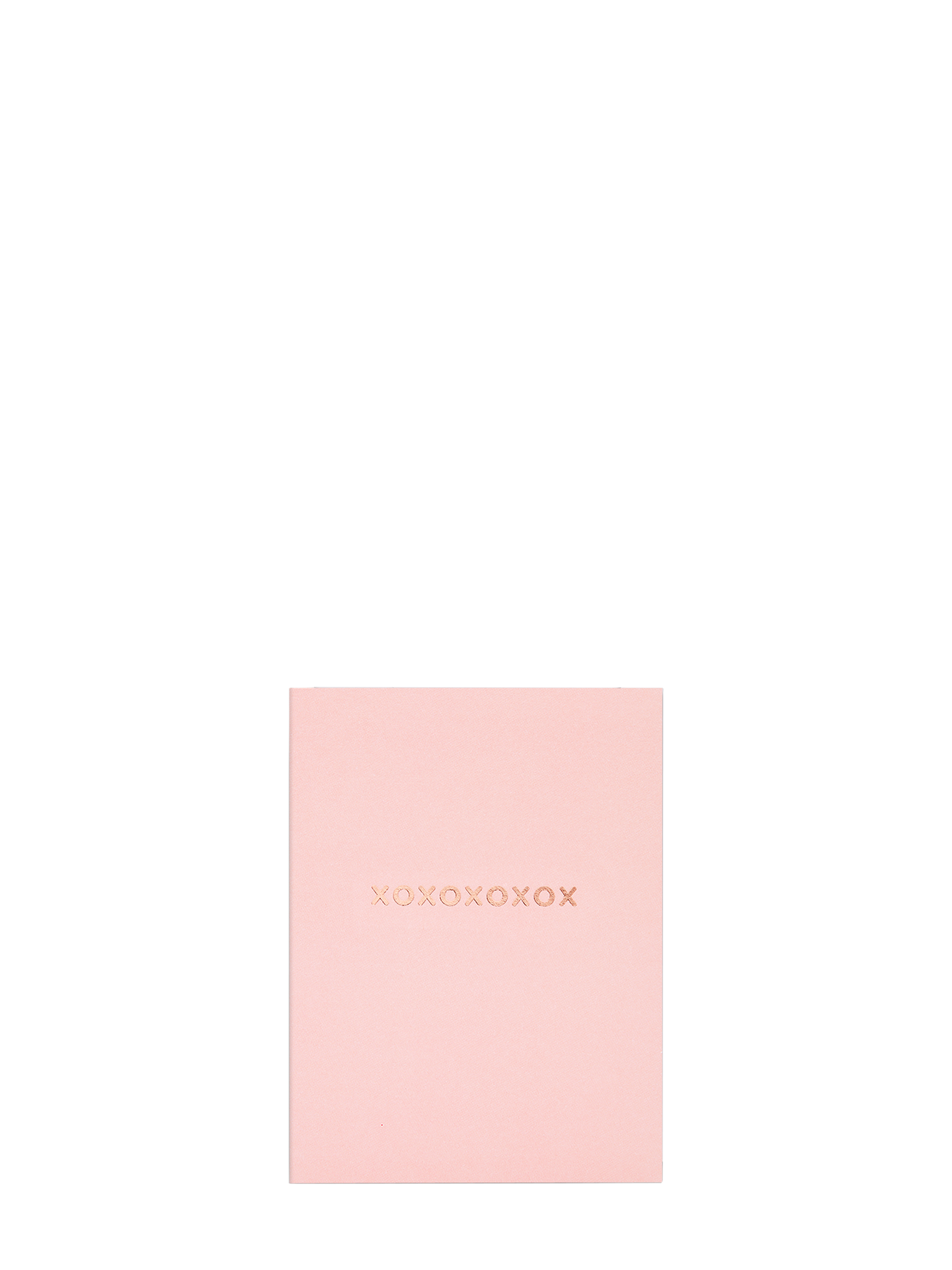 XOXOXOXOX pink mini love & friendship card