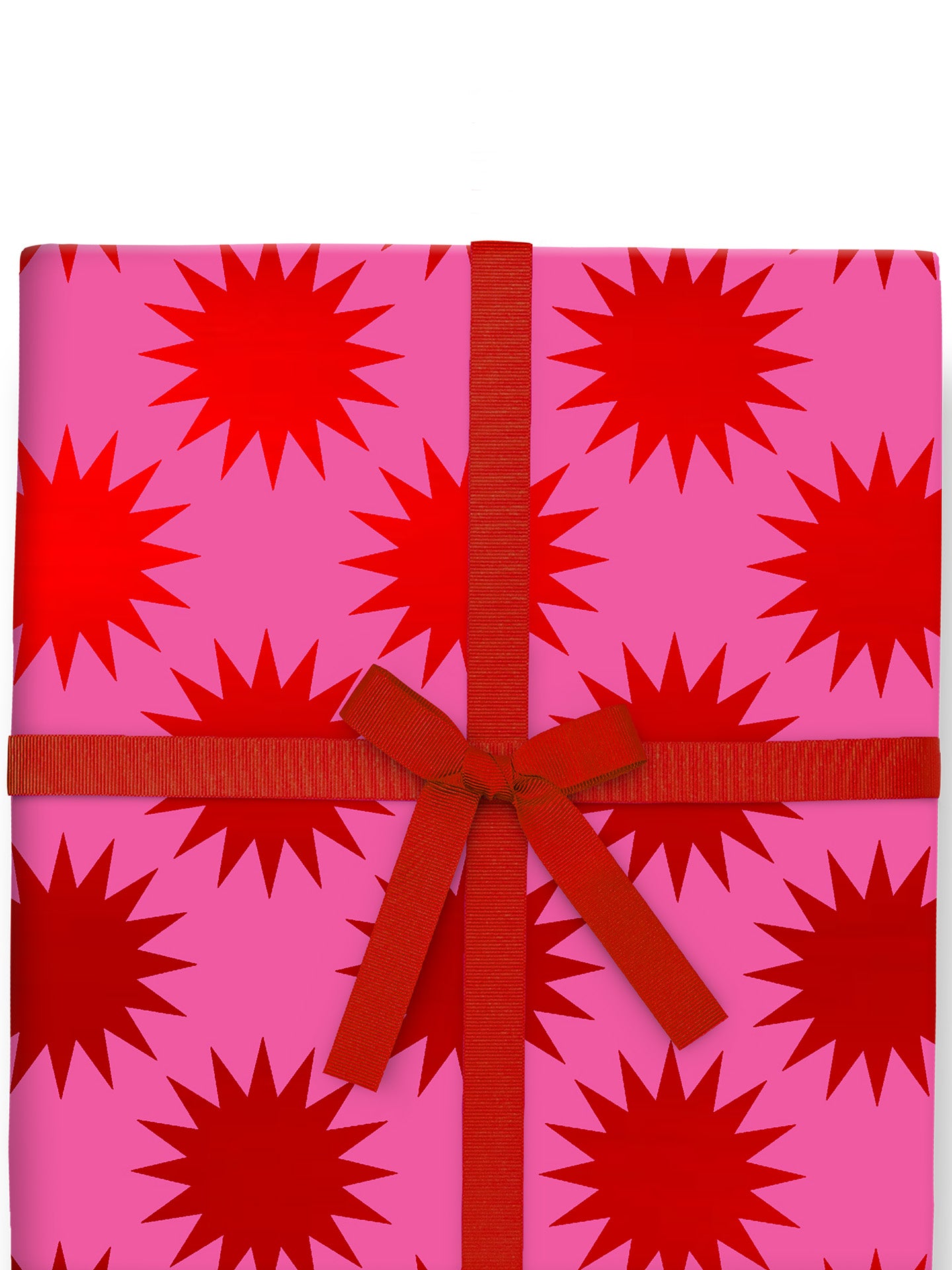 Red foil and pink Frankincence gift paper roll by Kelly Hyatt