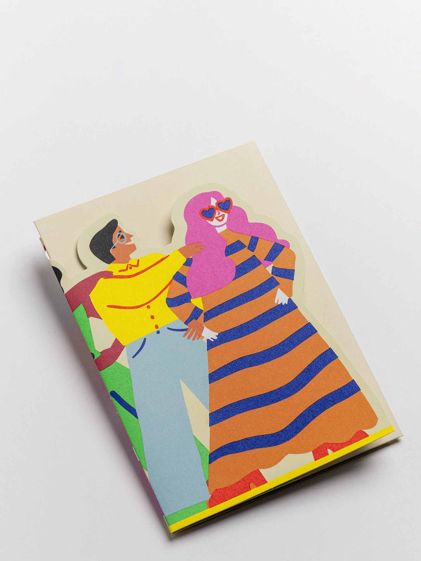 Conga Line fold out Concertina calebration card