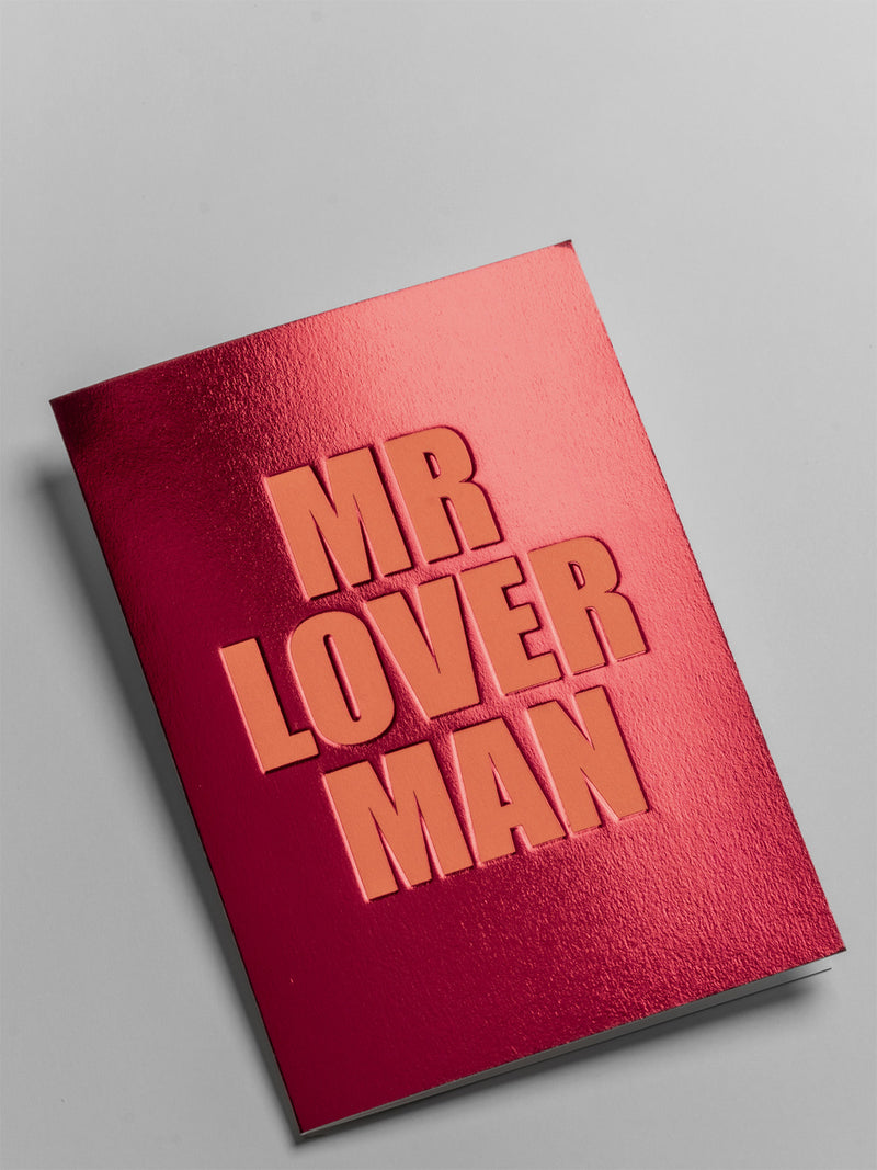 Mr Lover man love & friendship card
