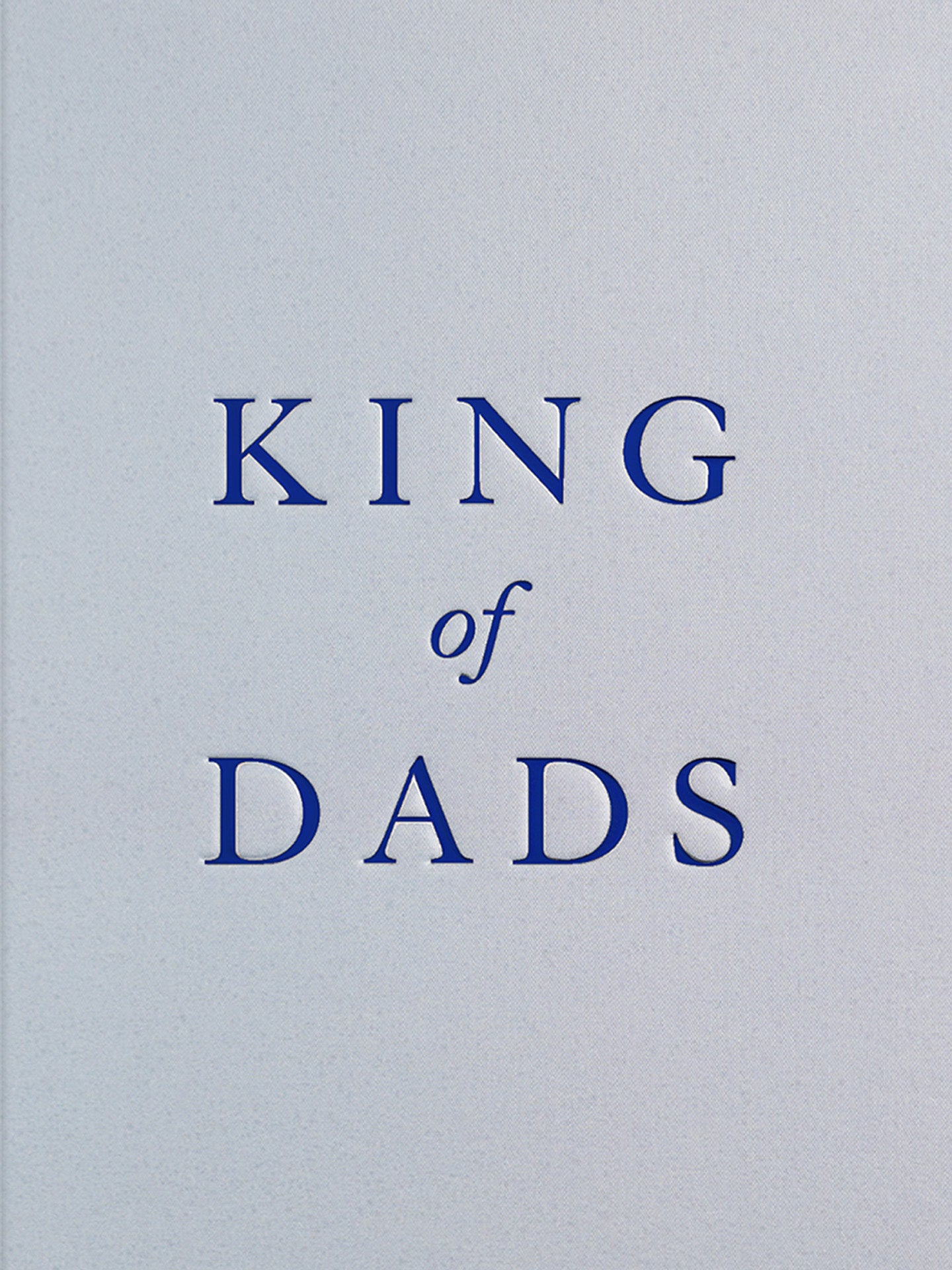 Minimalistic king of dads silver Father's Day card