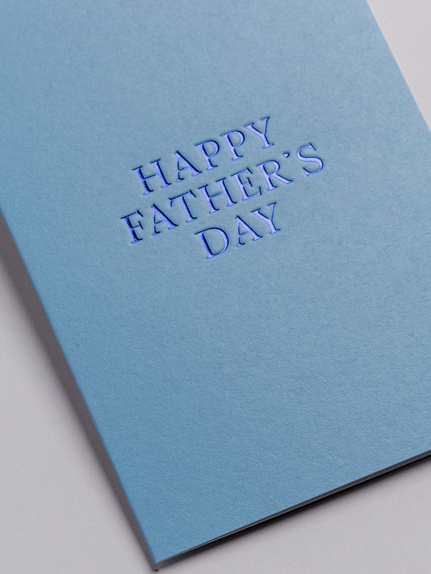 Simple subtle light blue Father's Day card