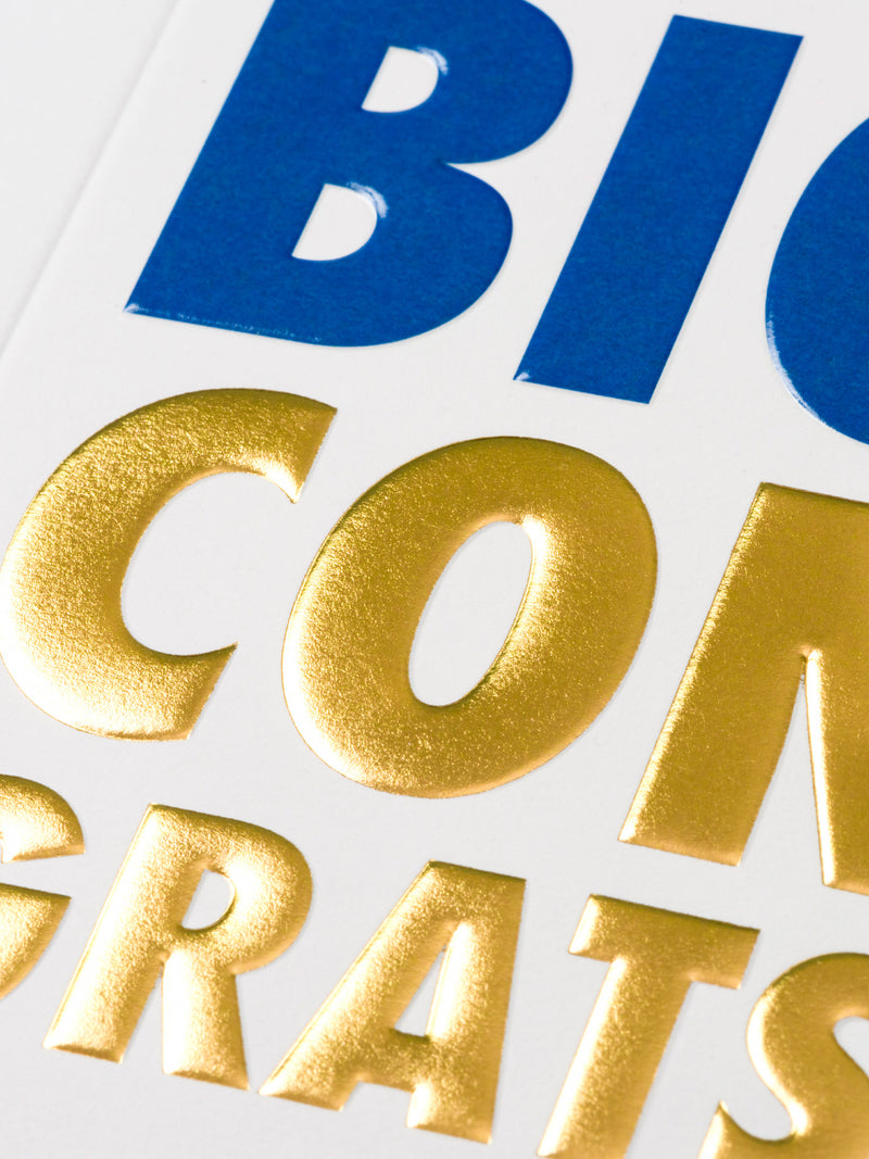 Big Congrats congratulations card