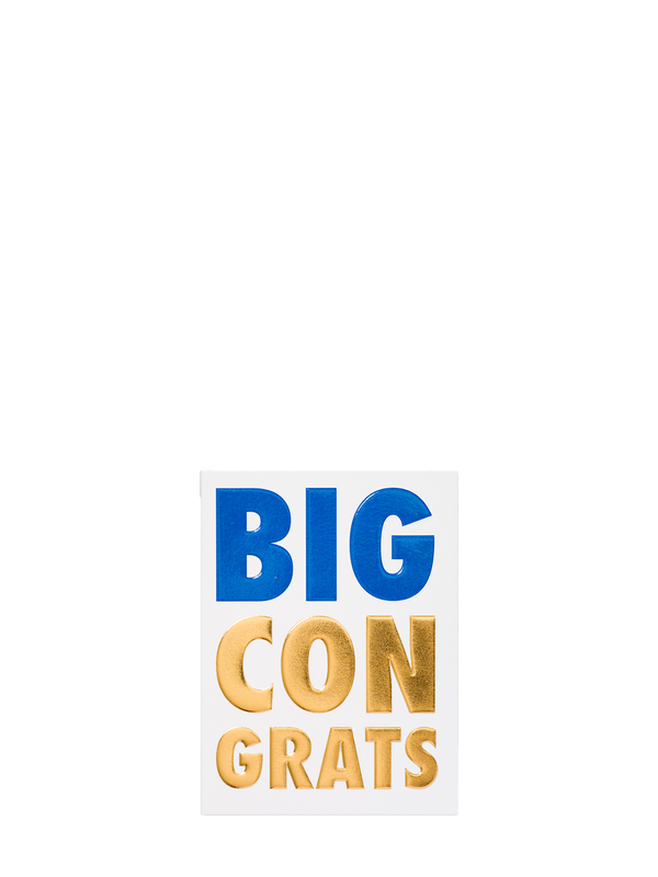 Big Congrats congratulations card