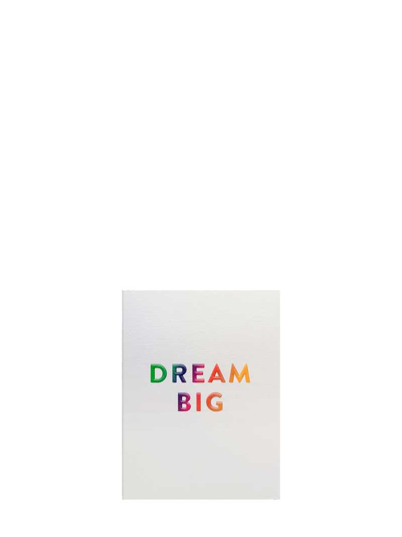 Dream Big, mini encouragement minni card