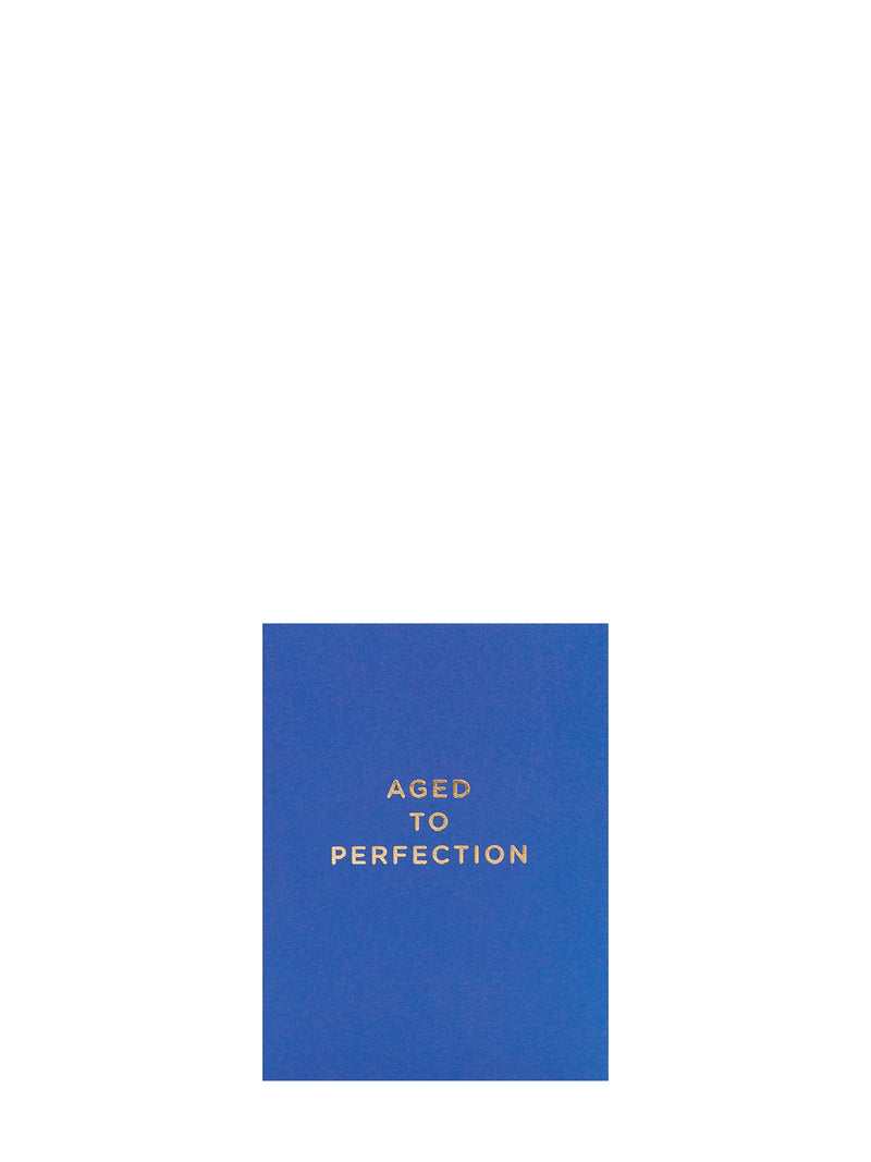Aged to perfection birthday mini Card