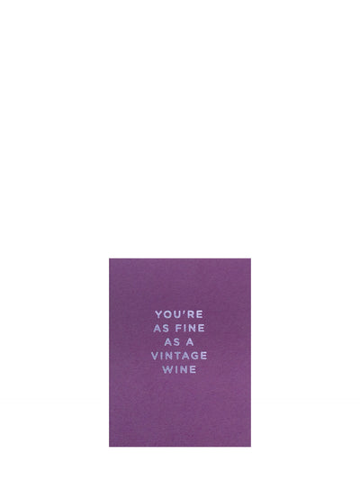 As fine as A vintage wine mini birthday card