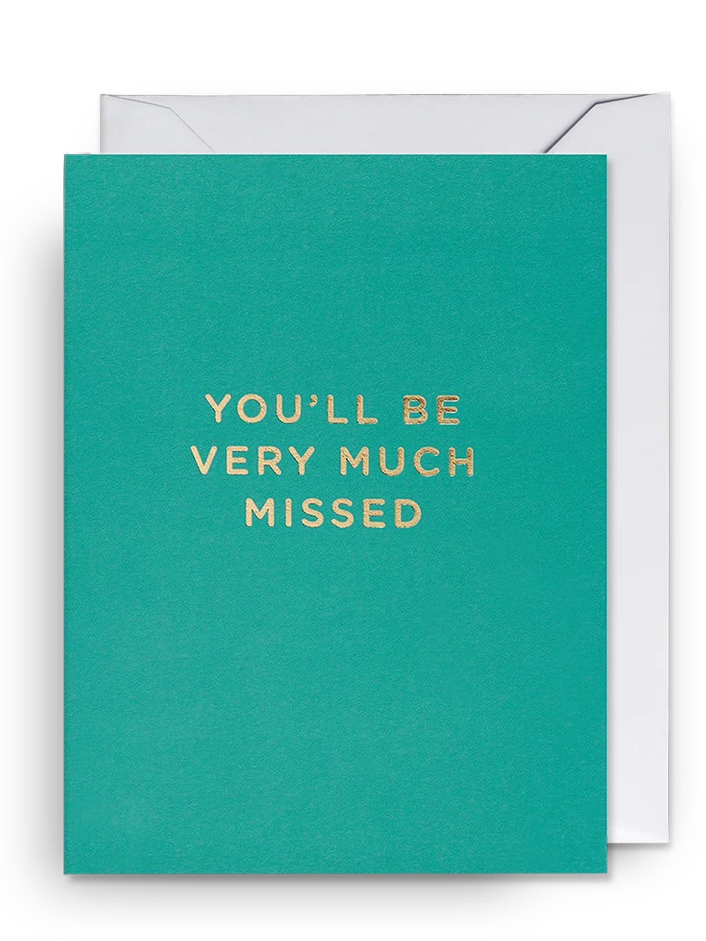 You’ll Be Very Much Missed, mini farewell card