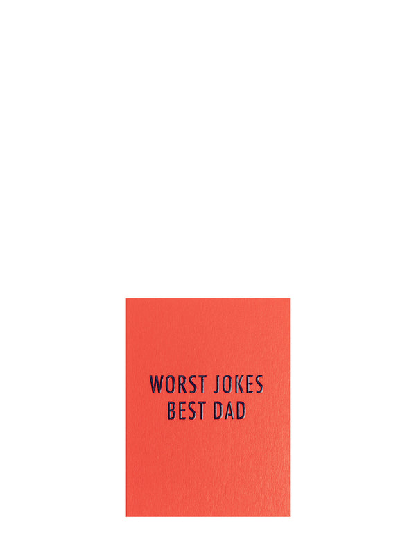 Worst Jokes, Best Dad Father's Day mini card