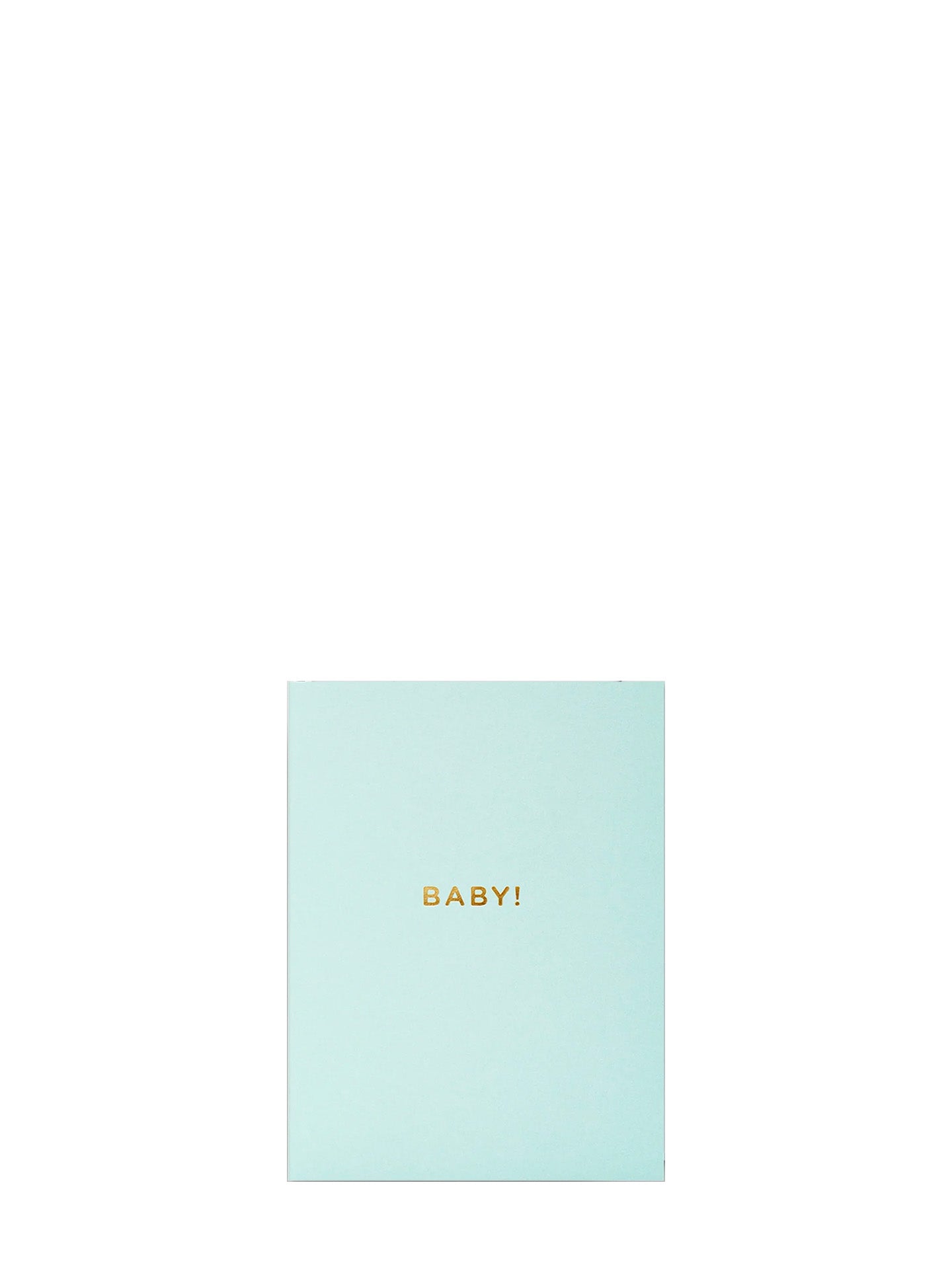Baby mint, mini new baby card