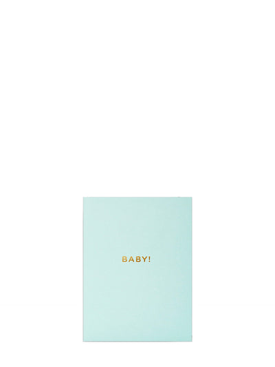Baby mint, mini new baby card