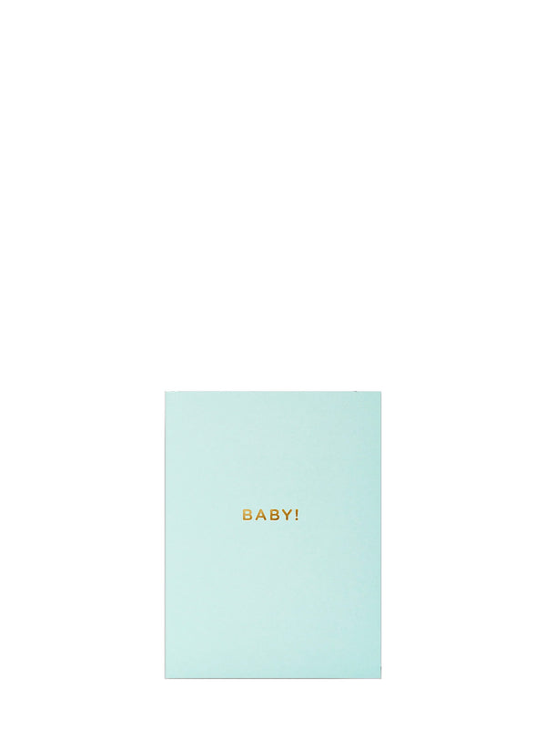 Baby mint, mini new baby card