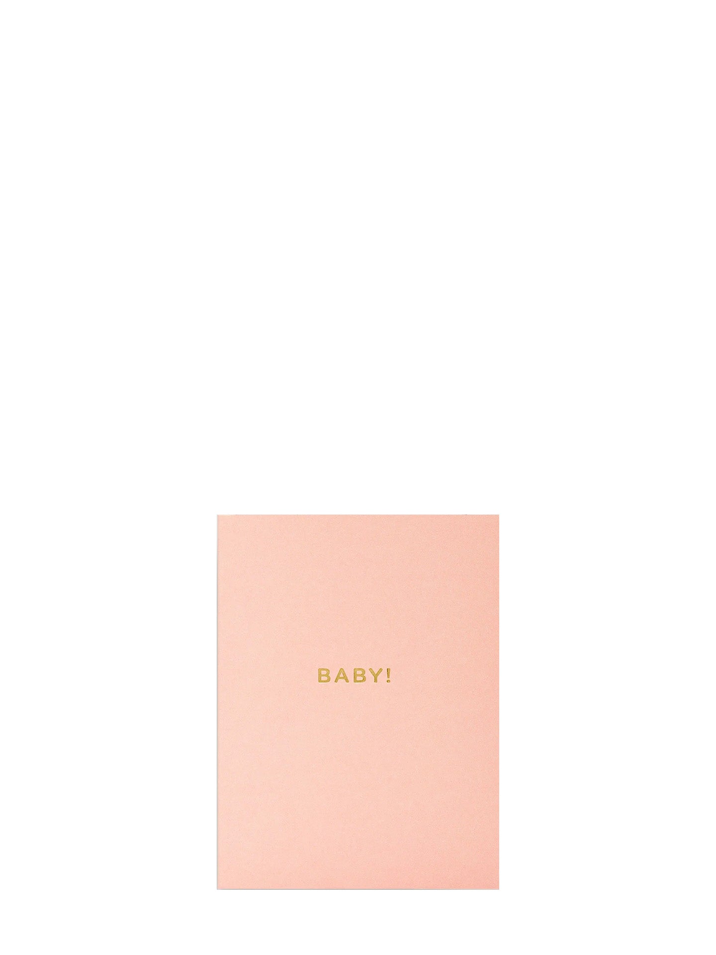 Baby pink, mini new baby card