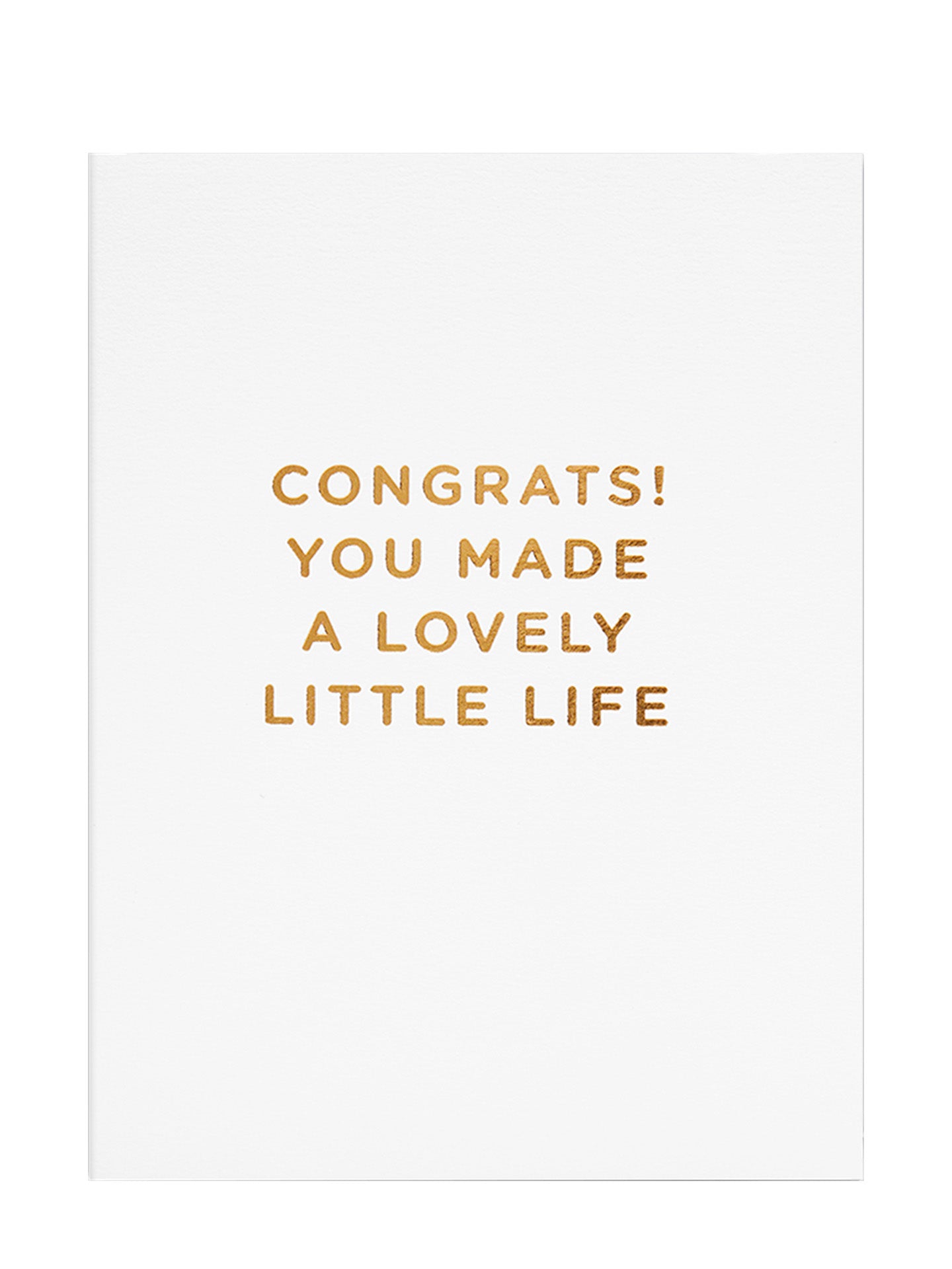 Congrats! You Made a Lovely Little Life Mini New Baby Card by Cherished