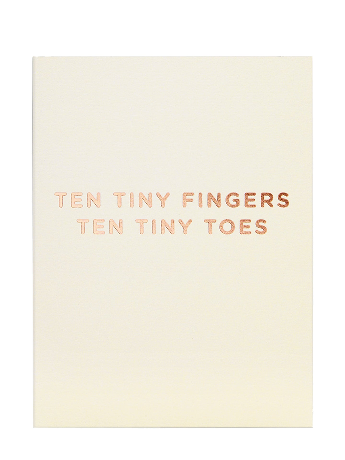 Ten Tiny Fingers Ten Tiny Toes Mini New Baby Card by Kelly Hyatt