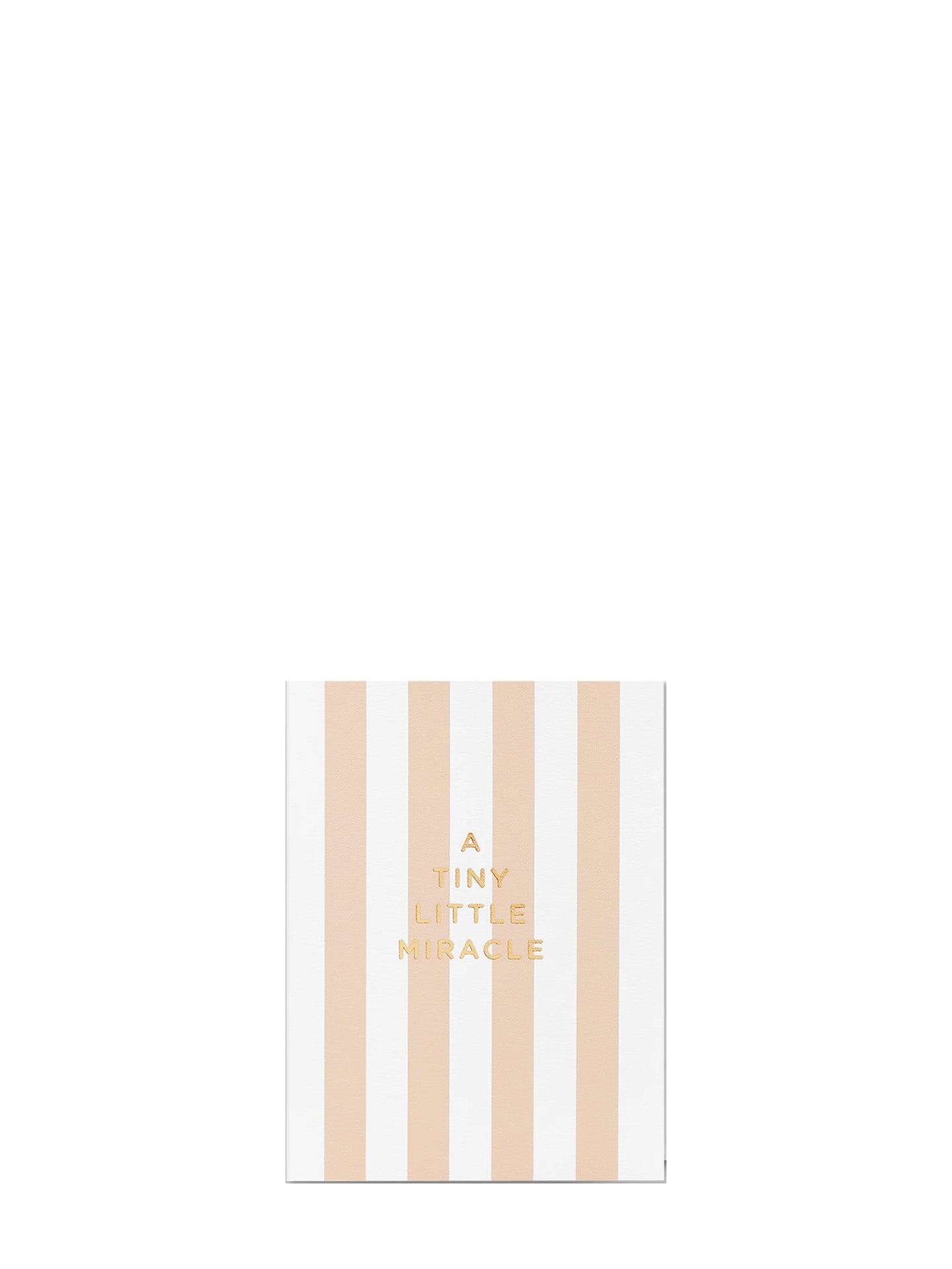 A Tiny Little Miracle New Baby Mini Card, pink or blue