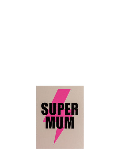 Super Mum lightning flash mini Mother's day card