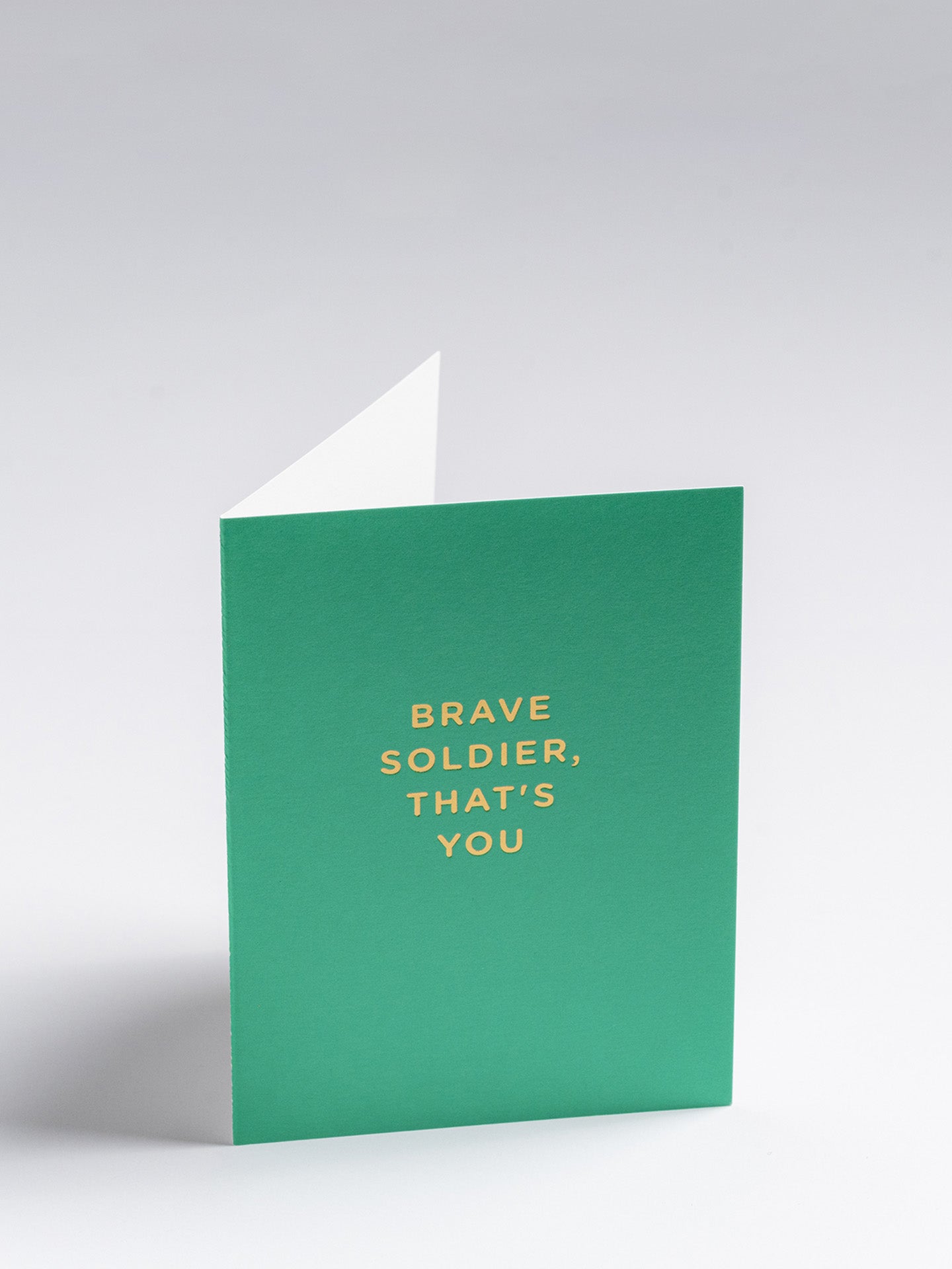 Brave soldier that's you mini sympathy card