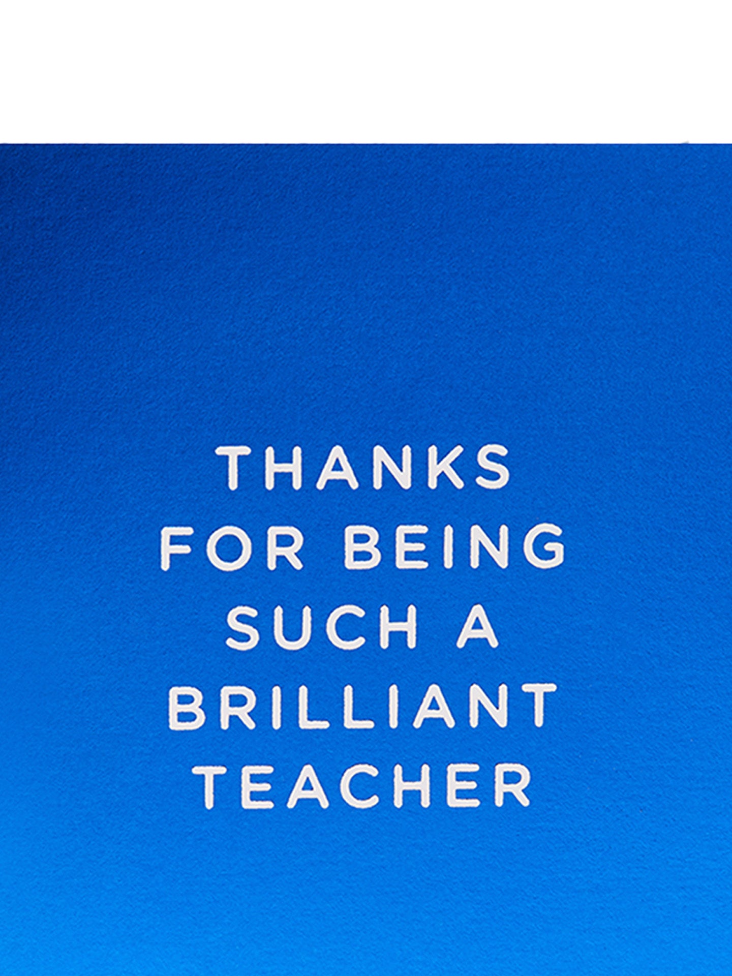 Thanks For Being Great Teacher mini thank you card by Cherished