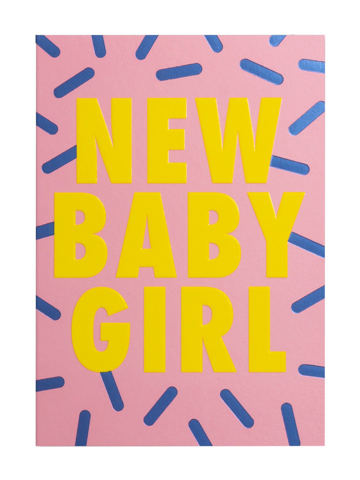 New baby girl sprinkles new baby card