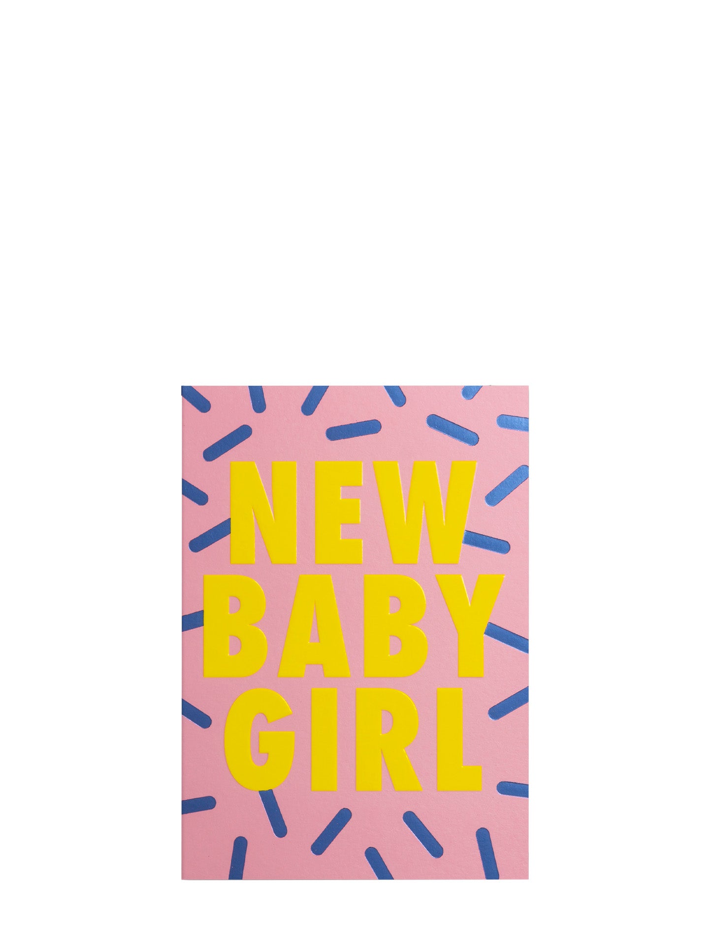 New baby girl sprinkles new baby card