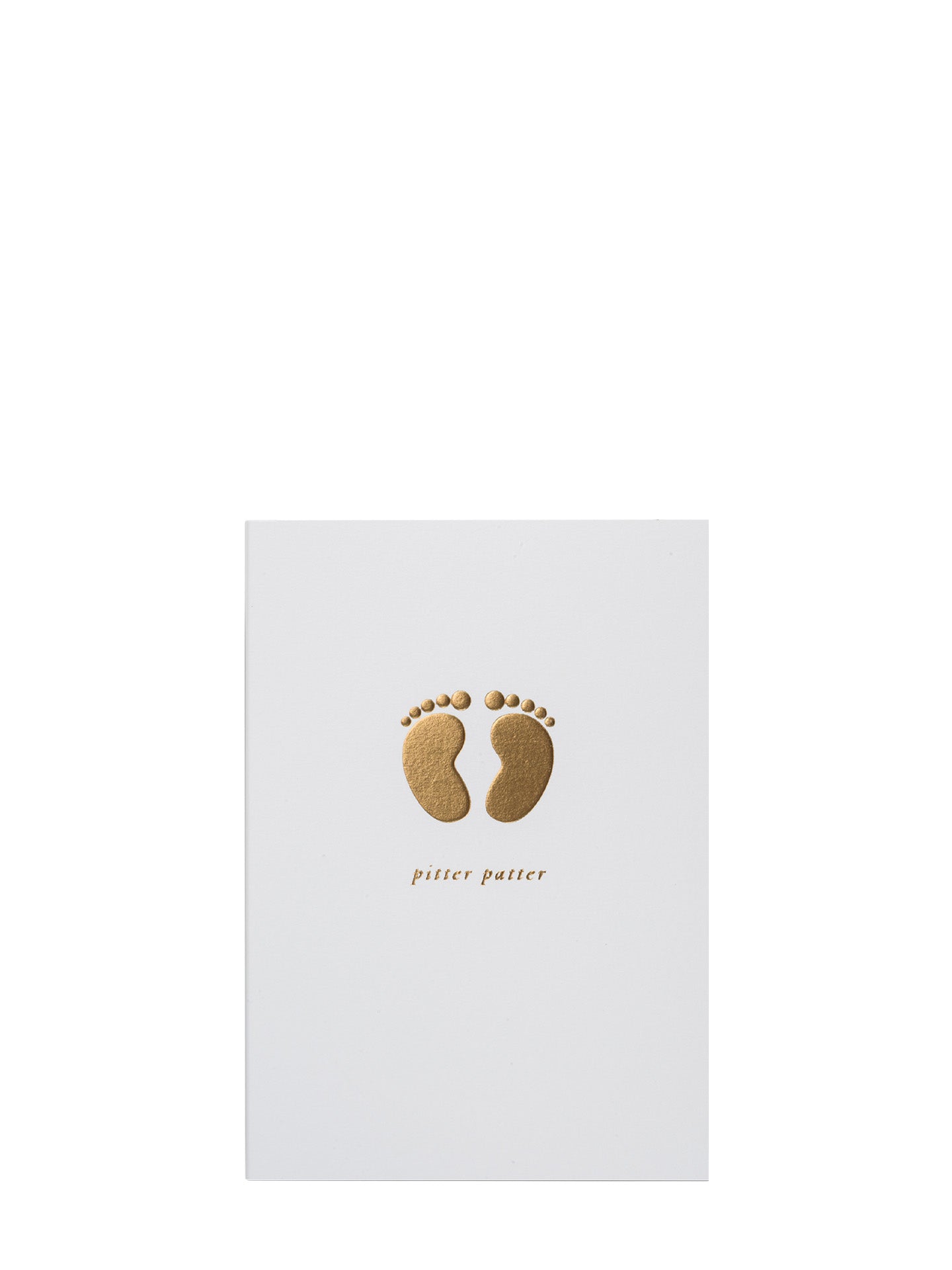 Pitter patter illustrated new baby card
