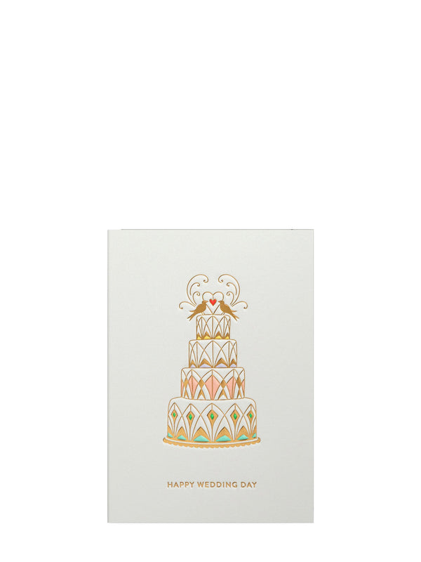 Decorative cake, wedding card