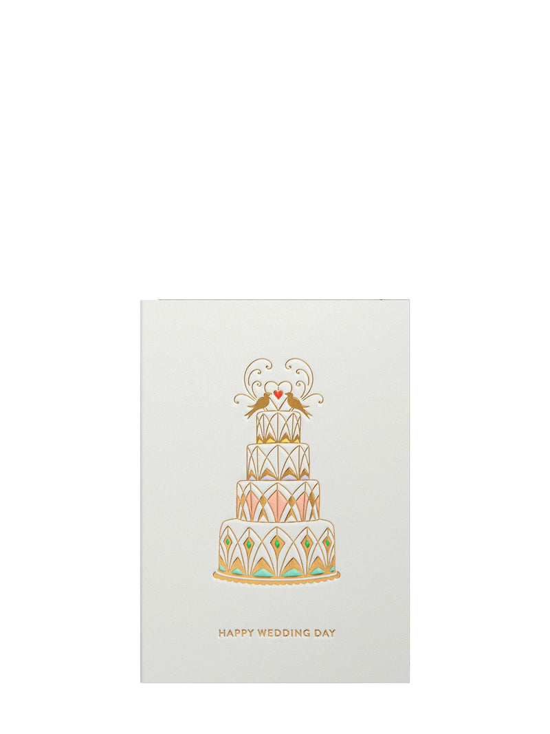Decorative cake, wedding card