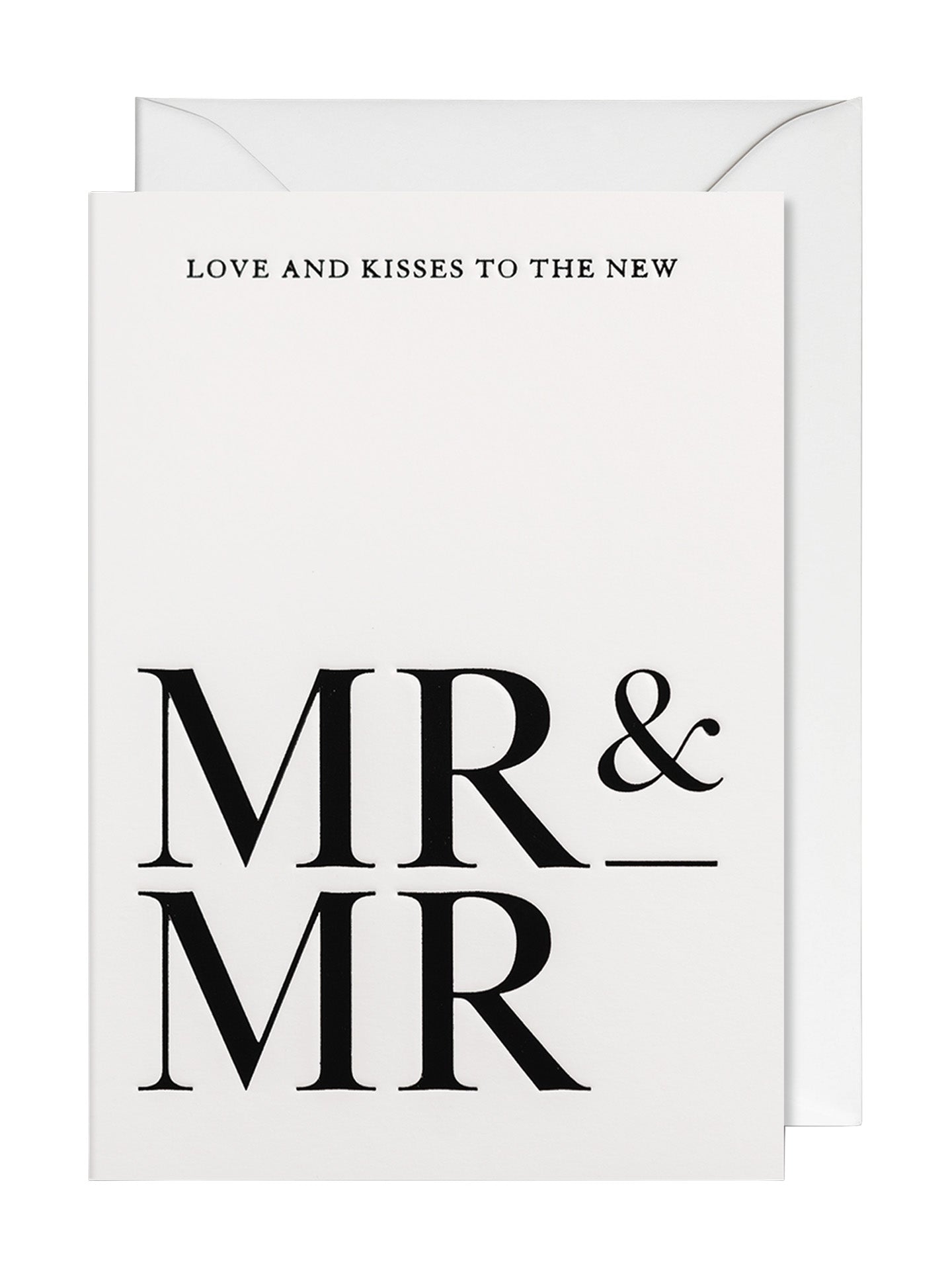 Love and Kisses to the New Mr and Mr Card by Postco