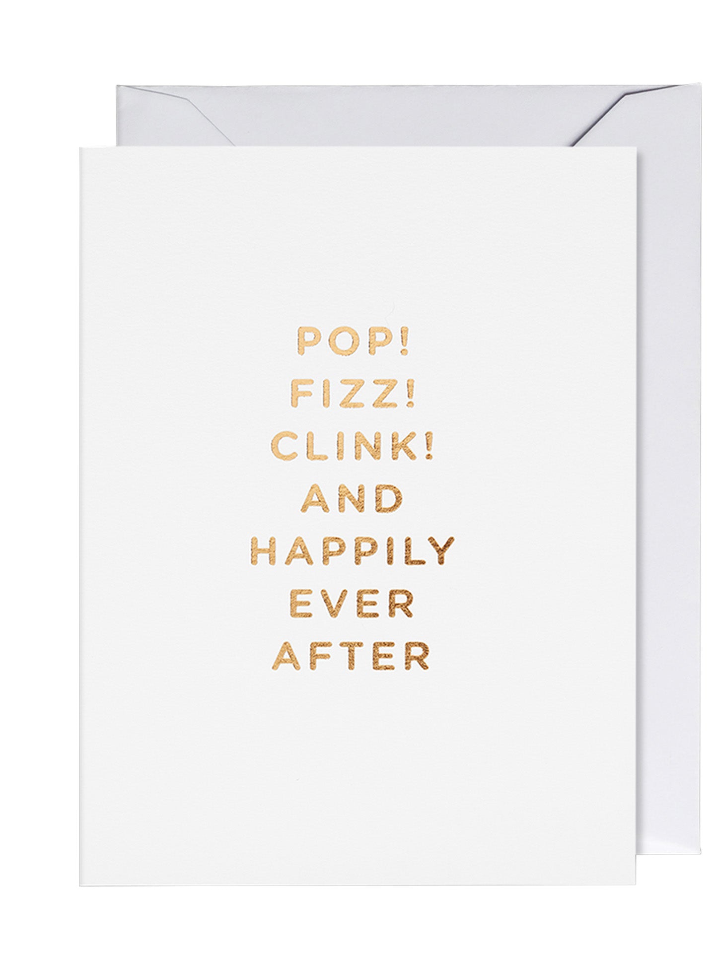Pop! Fizz! Clink! and Happily Ever After Mini Wedding card by Cherished