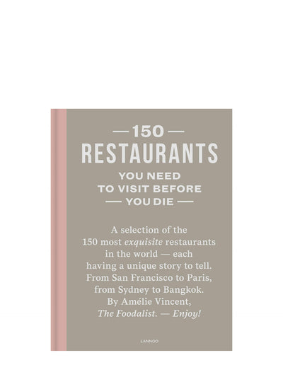150 Restaurants you need to visit before you die