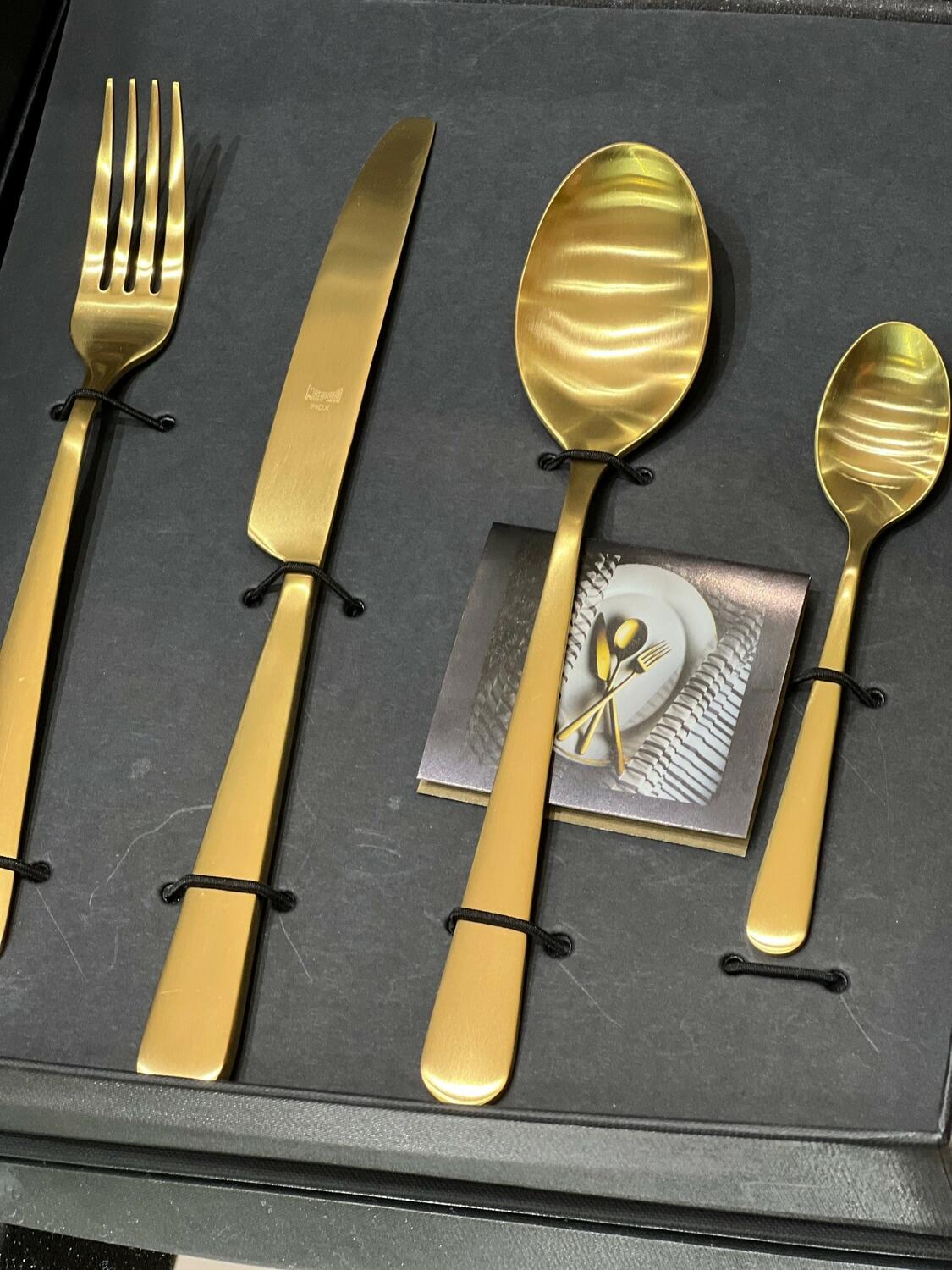 Stoccolma Ice Oro cutlery, brass