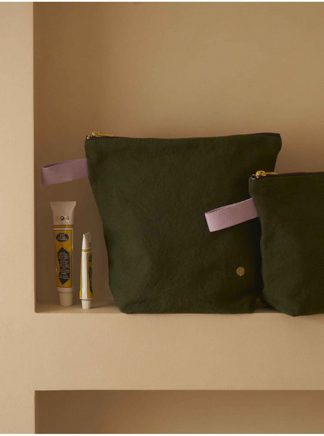 Toiletry Bag, kale green (large)