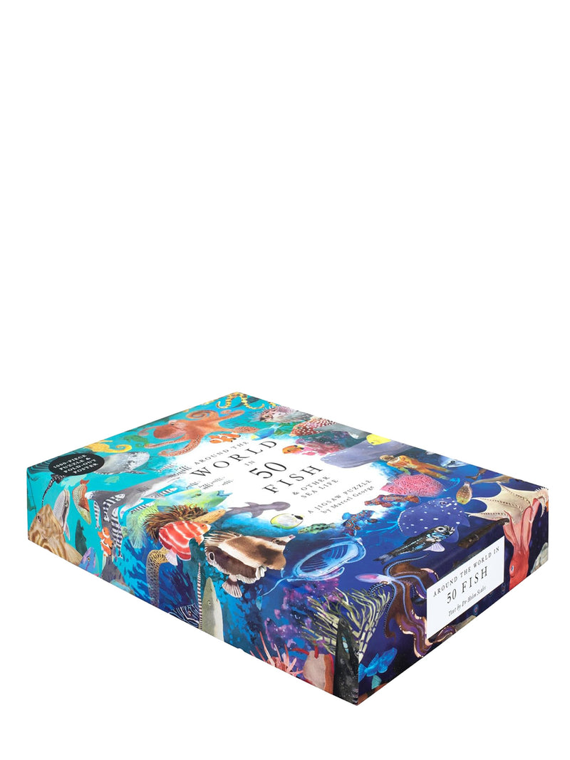 Around the world in 50 fish puzzle, 1000 pieces