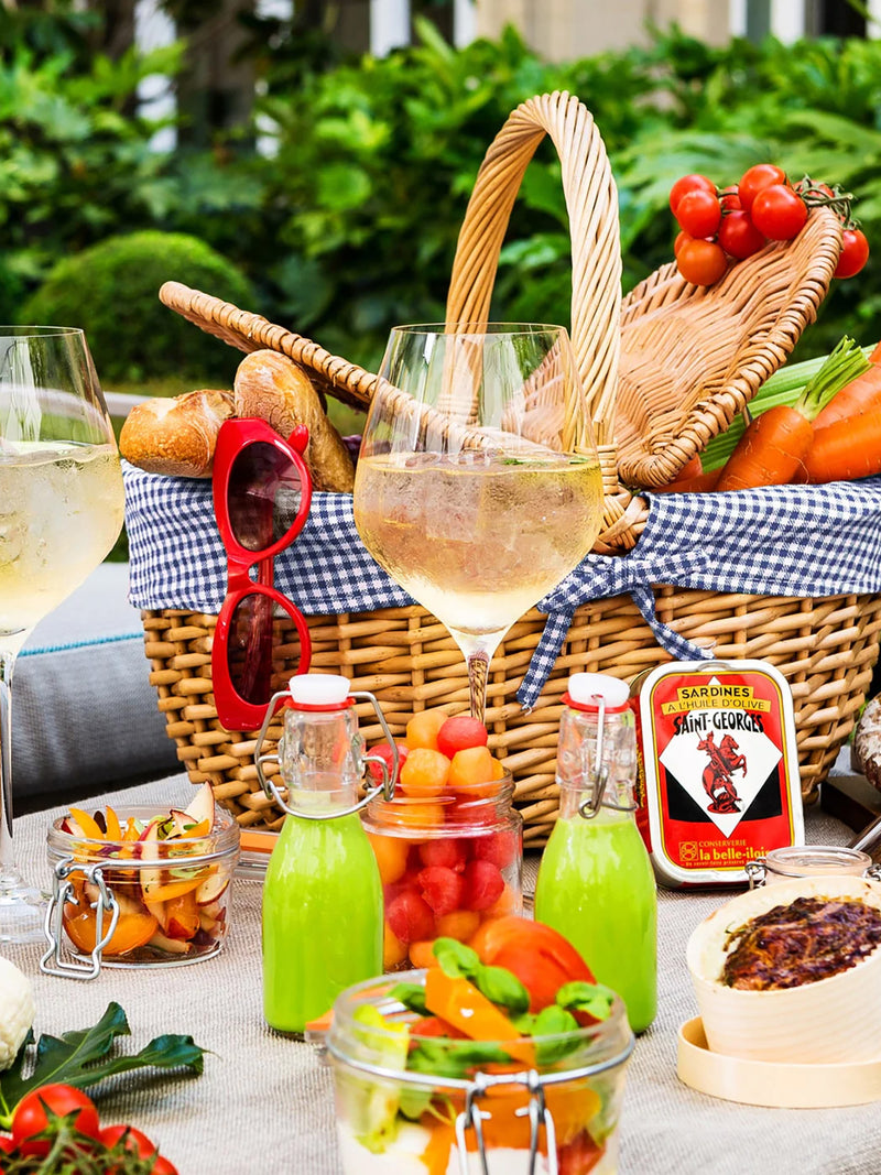 Picnic Basket, Vichy Bleu