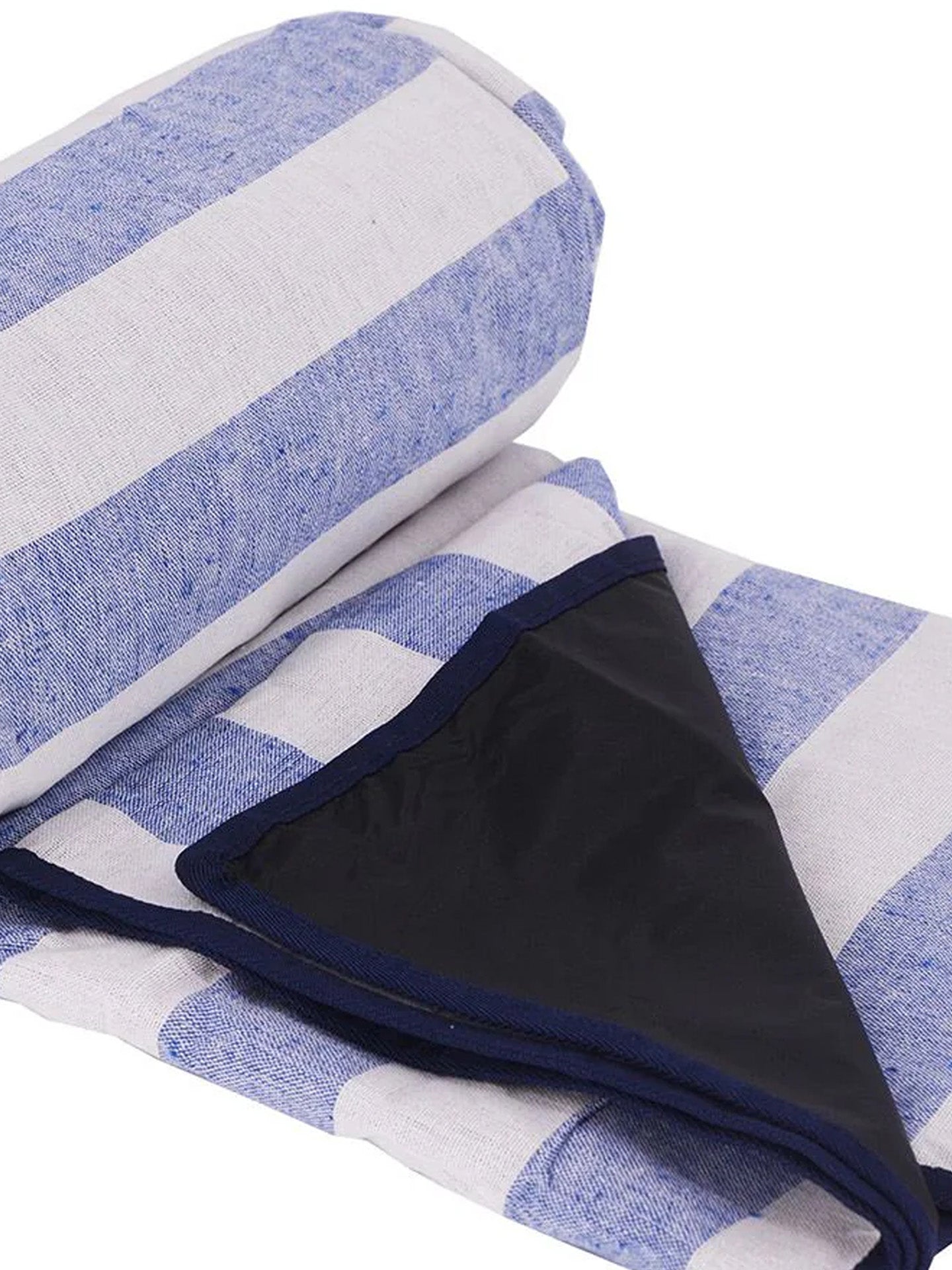 Picnic blanket XL, sky blue stripes