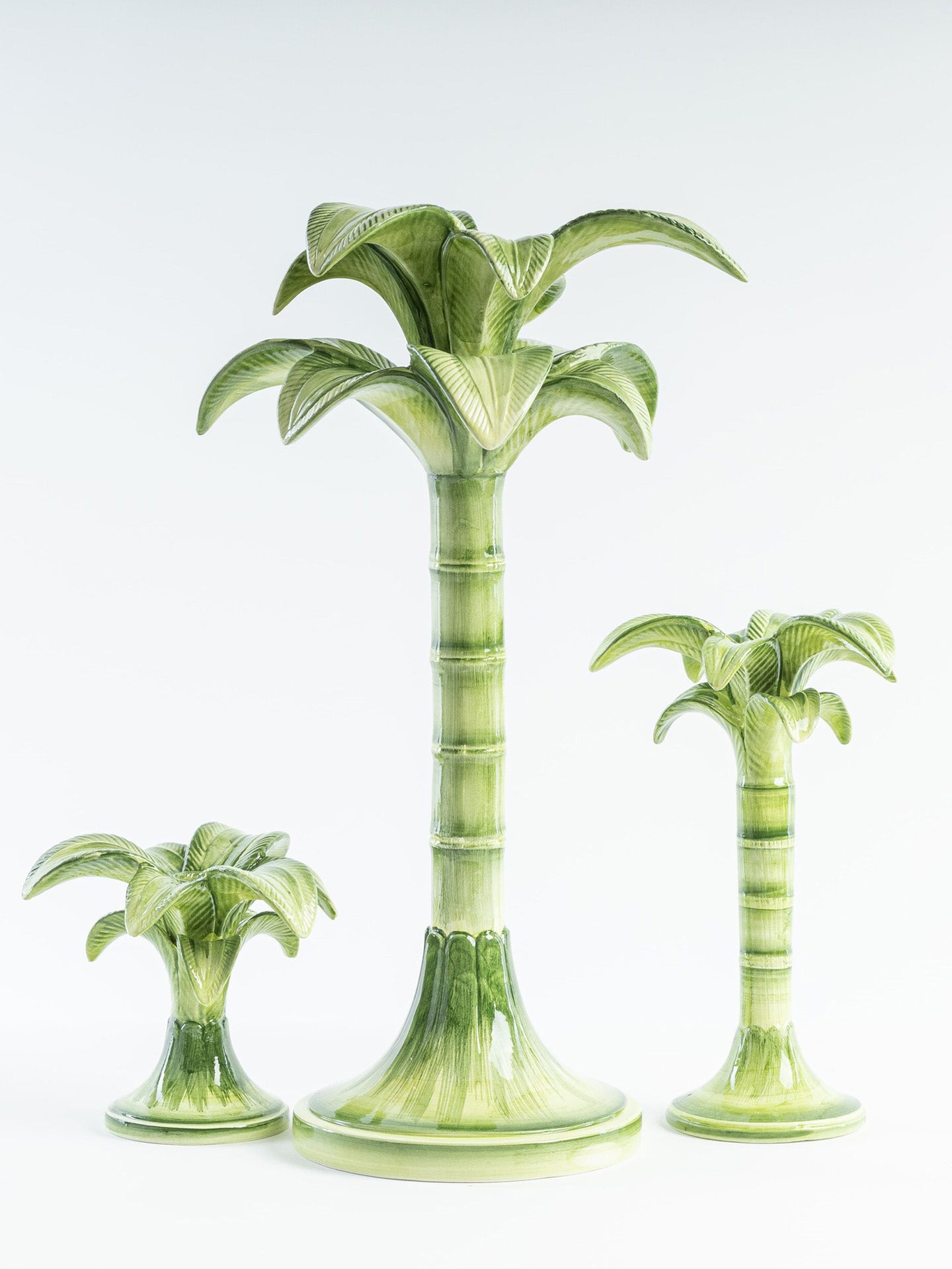 Green Palm Candleholder, Small