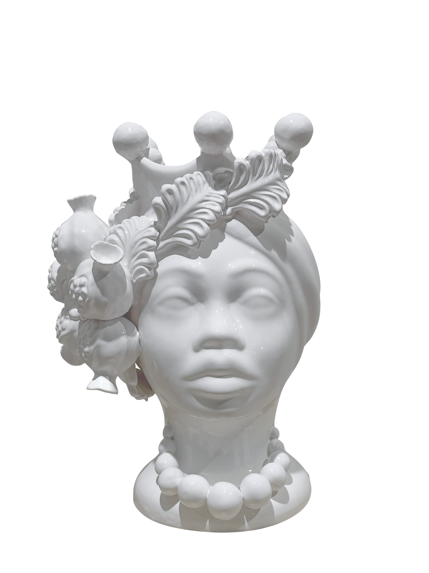 Sculpture Head w/ Fig leaf crown