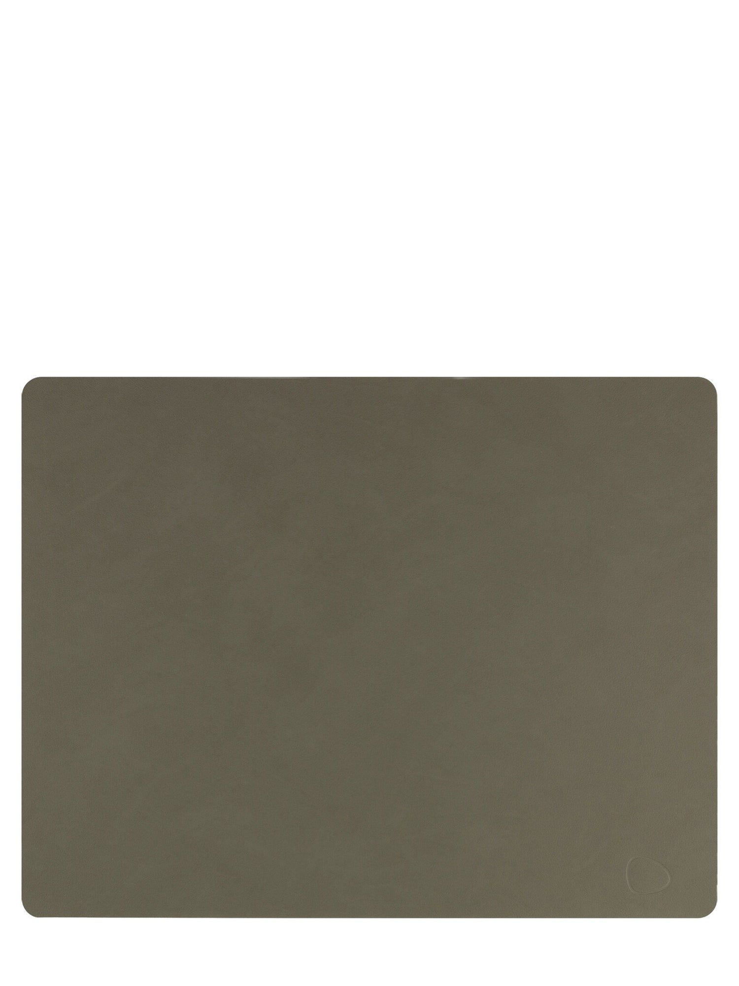 Leather Table Mat Square, dark green