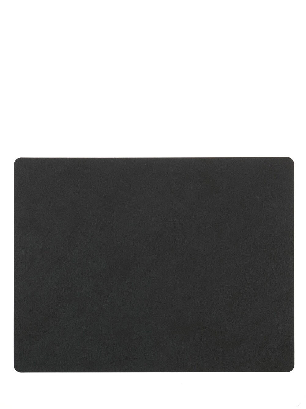 Leather Table Mat Square, black