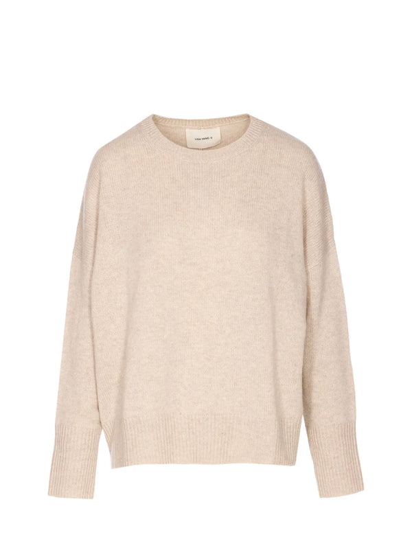 Mila cashmere sweater, oyster