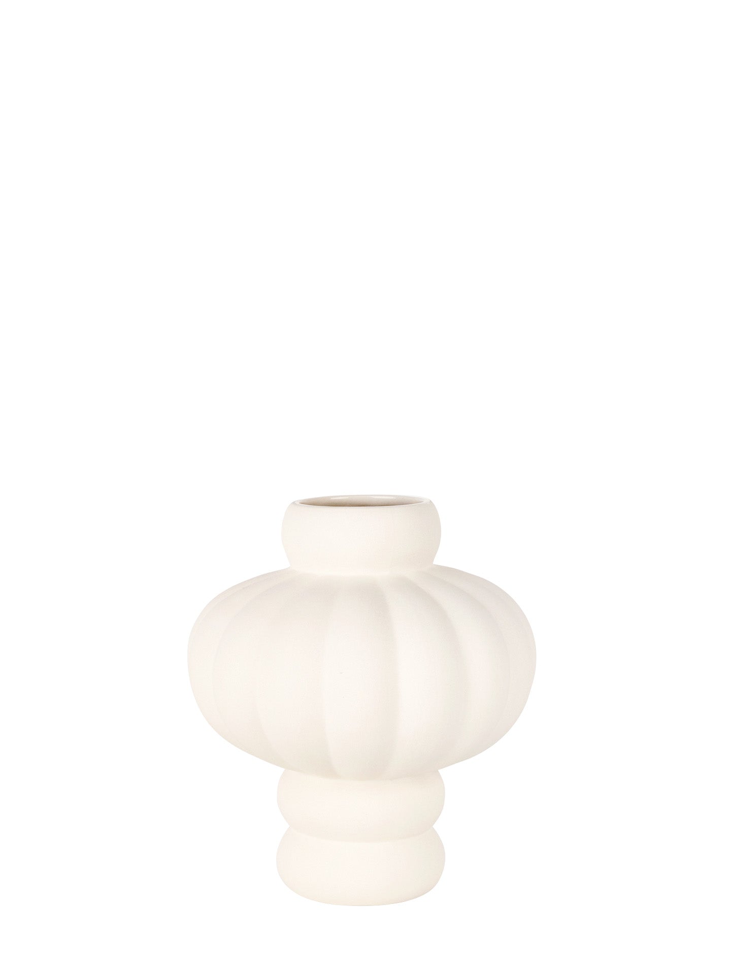 Ceramic Balloon vase 02, raw white