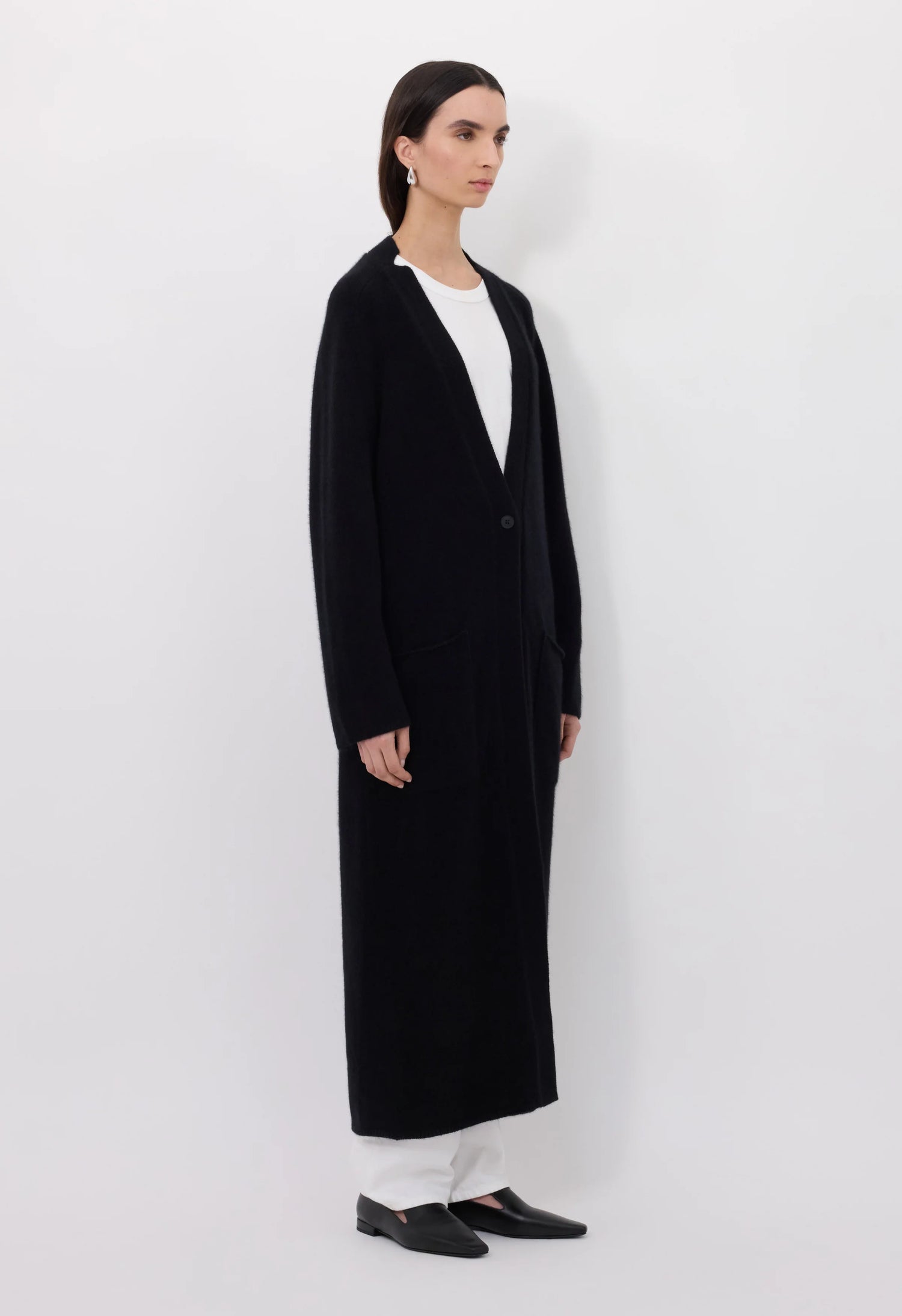 Smet maxi knit cardigan, Black