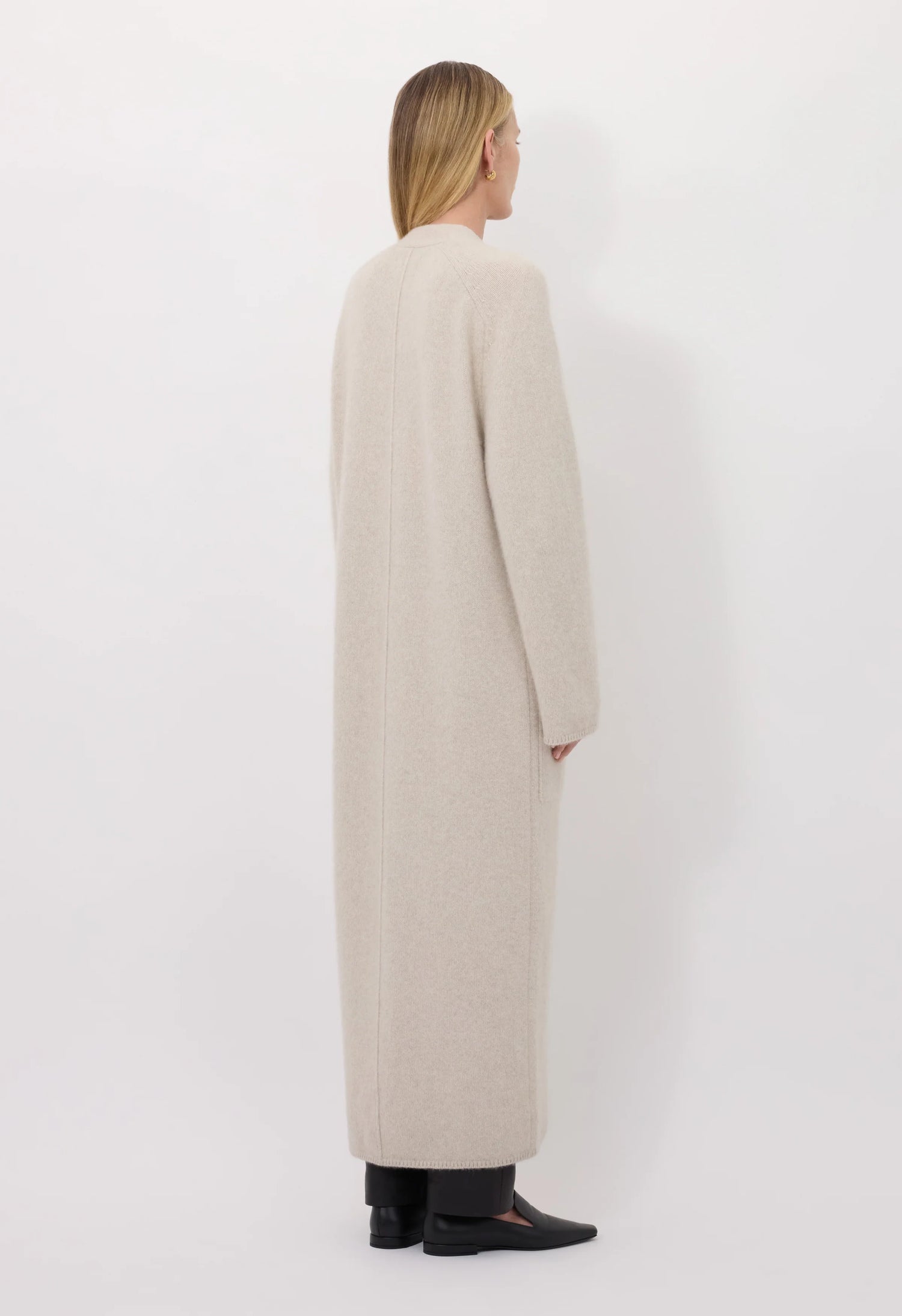 Smet maxi knit cardigan, Ivory