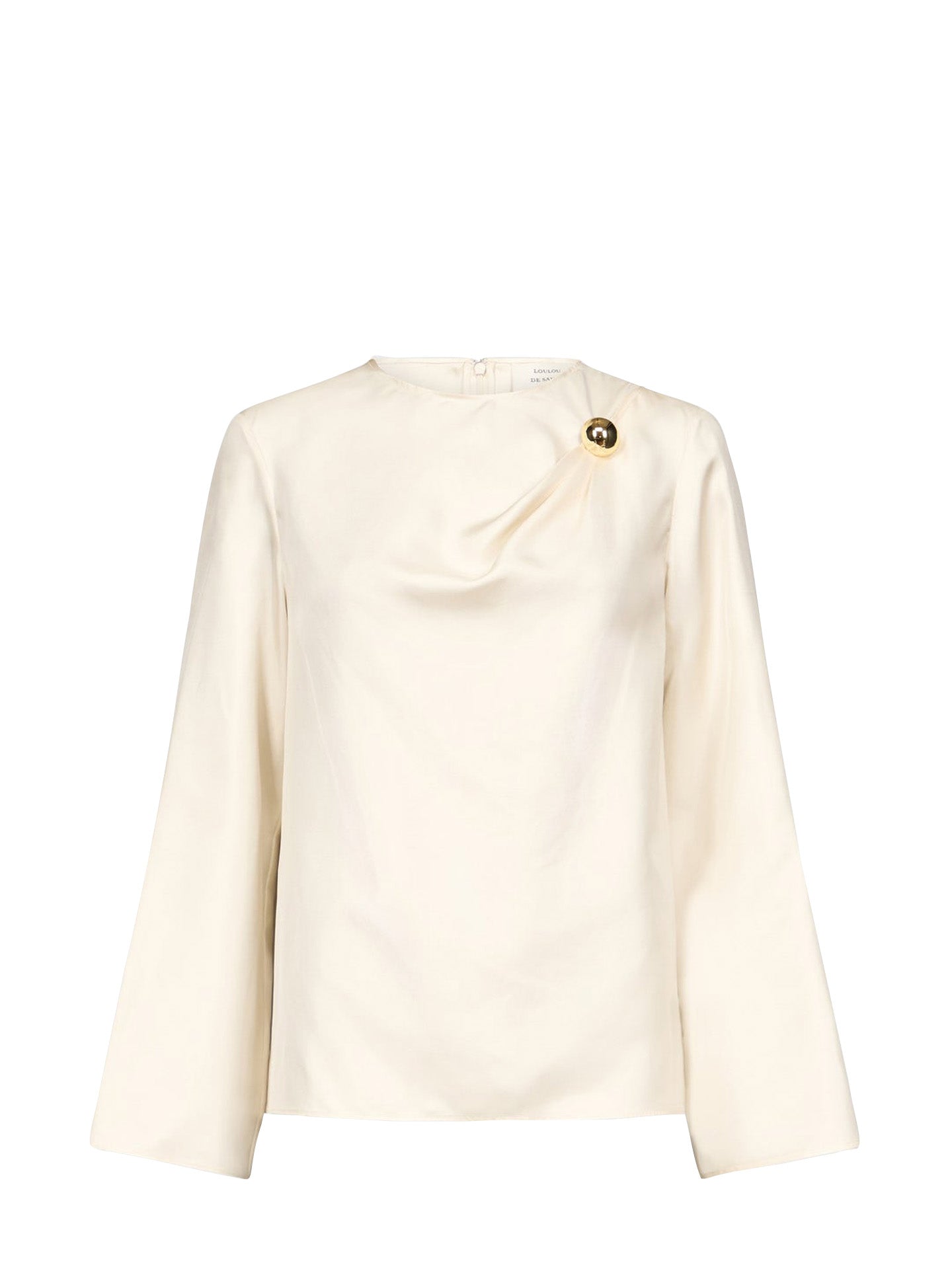 Azae draped blouse, Ivory