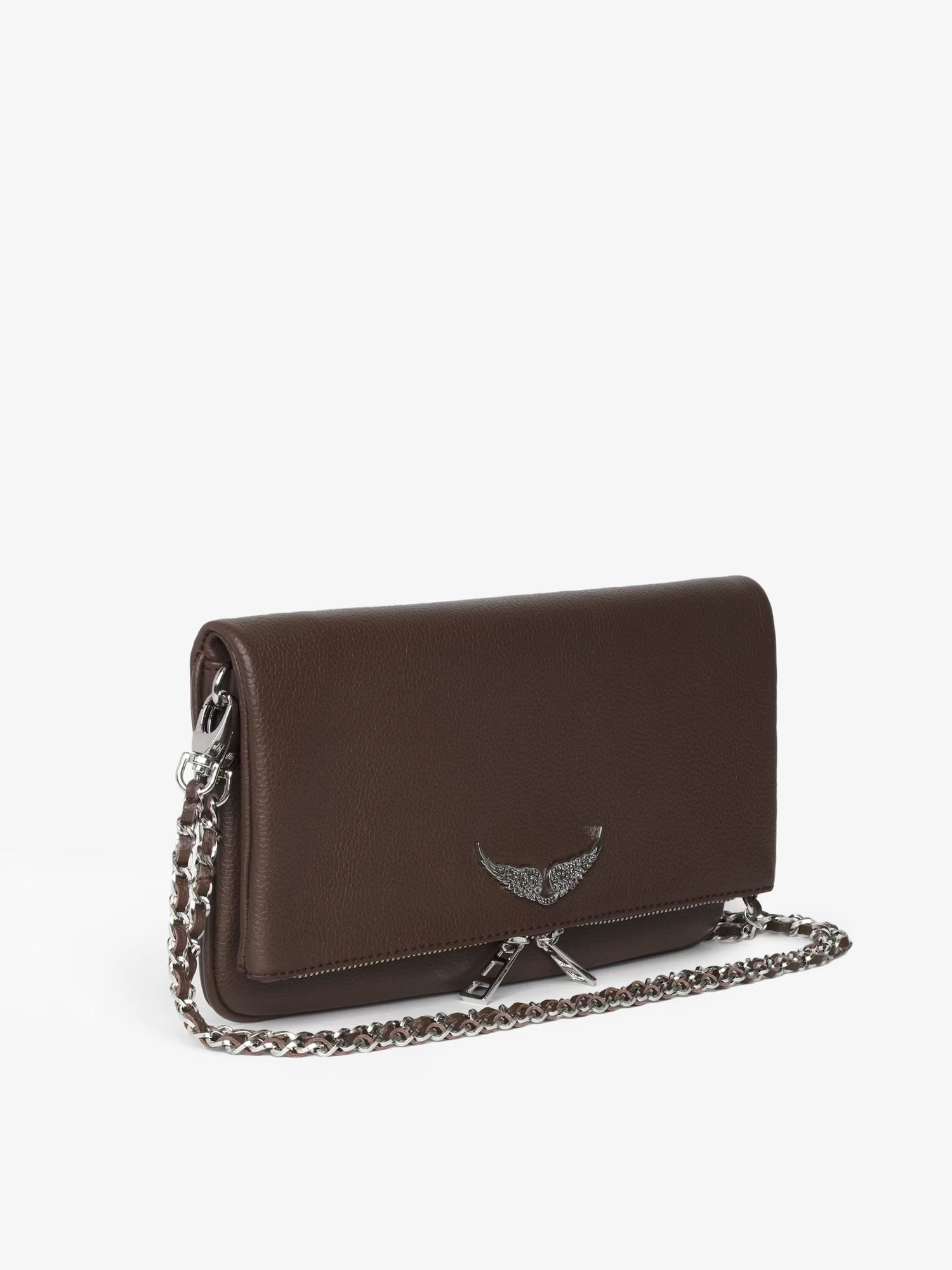 Rock grained leather, dark red